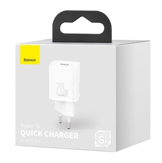 Изображение Lādētājs Baseus Super Si Quick Charger 1C USB-C 20W White