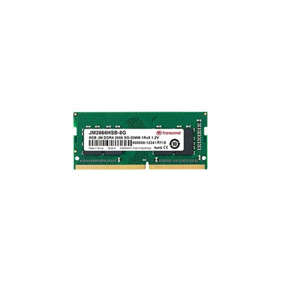 Изображение TRANSCEND 16GB JM DDR4 2666 SO-DIMM 1RX8 2GX8 CL19 1.2V