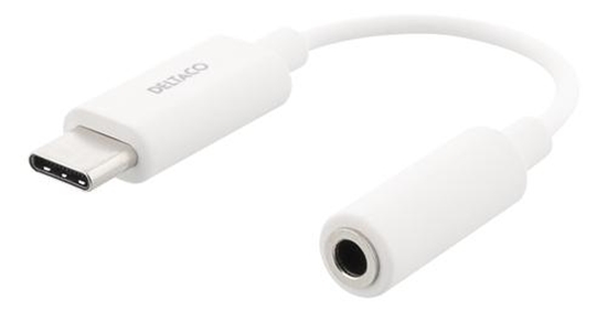 Picture of Deltaco DELTACO USB-C į 3,5 mm adapteris, 10 cm, aktyvus, baltas USBC-1145