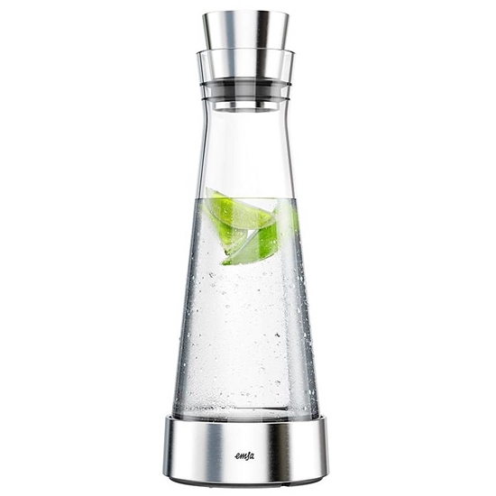 Picture of EMSA Flow Slim Carafe 1 L Stainless steel, Transparent