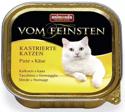 Picture of ANIMONDA Vom Feinsten Adult Mildes Menu Turkey with cheese - wet cat food - 100g