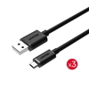 Изображение Kabel USB Unitek USB-A - microUSB 0.3 m Czarny (Y-C4008BK)