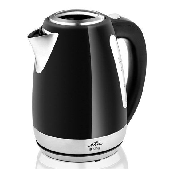 Изображение ETA | Kettle | Ela Digi ETA959890020 | Electric | 2200 W | 1.7 L | Stainless steel | 360° rotational base | Black