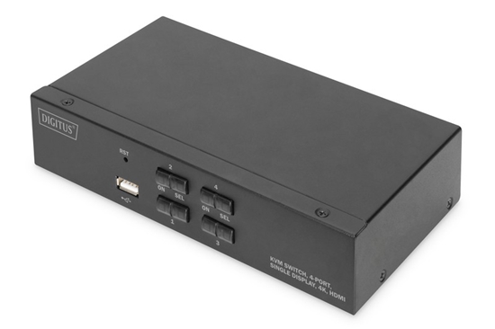 Picture of Digitus KVM Switch, 4 Port, Single Display, 4K, HDMI