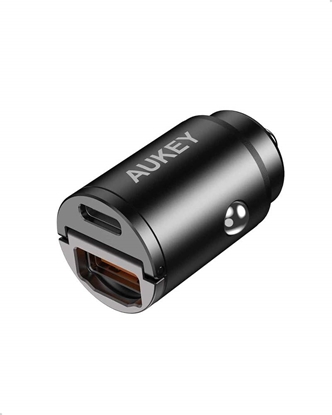 Изображение CC-A3 Mini aluminiowa ładowarka samochodowa 2xUSB (1xUSB C Power Delivery + 1xUSB A Quick Charge 3.0) 30W 6A