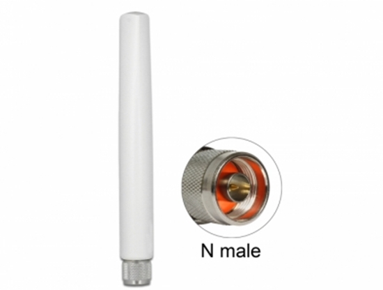 Изображение Delock 433 MHz Antenna N plug 1.45 dBi omnidirectional fixed outdoor white