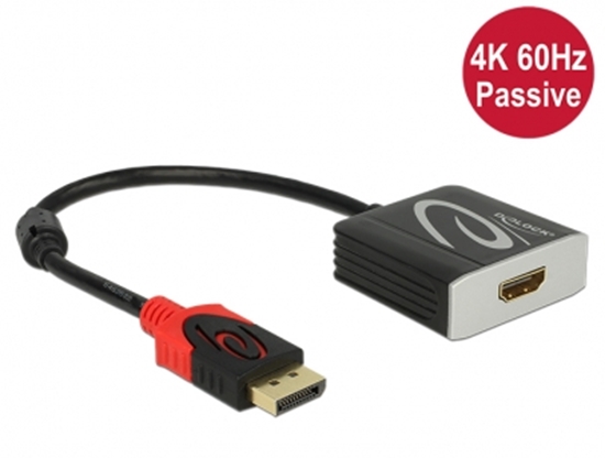 Picture of Delock Adapter Displayport 1.2 male > HDMI female 4K 60 Hz Passive black