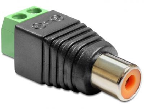 Picture of Delock Adapter RCA female  Terminal Block 2 pin