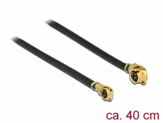 Изображение Delock Antenna Cable MHF / U.FL-LP-068 compatible plug > MHF IV/ HSC MXHP32 compatible plug 40 cm 1.13