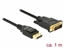 Attēls no Delock Cable Displayport 1.2 male > DVI 24+1 male passive 1 m black