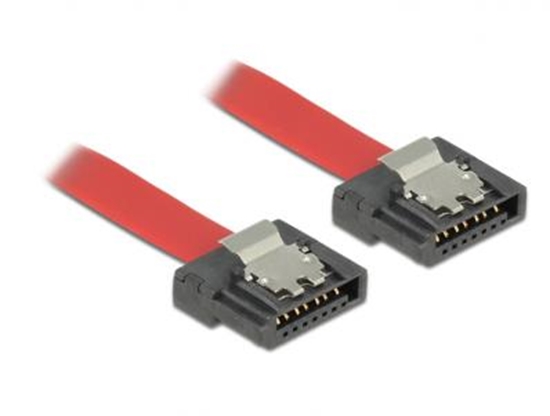 Picture of Delock Cable SATA FLEXI 6 Gbs 10 cm red metal