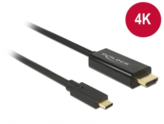 Изображение Delock Cable USB Type-C™ male > HDMI male (DP Alt Mode) 4K 30 Hz 3 m black