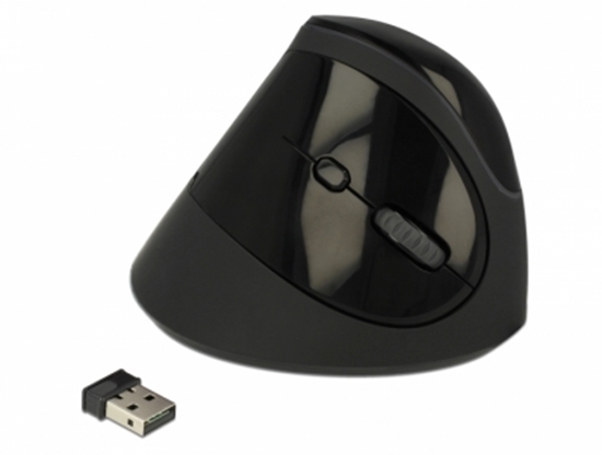 Изображение Delock Ergonomic USB Mouse vertical - wireless