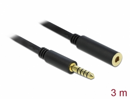 Изображение Delock Extension Cable Stereo Jack 4.4 mm 5 pin male to female 3 m black