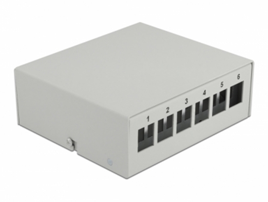 Picture of Delock Keystone Patch Panel 6 Port grey