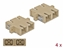 Attēls no Delock Optical Fiber Coupler SC Duplex female to SC Duplex female Multi-mode 4 pieces beige