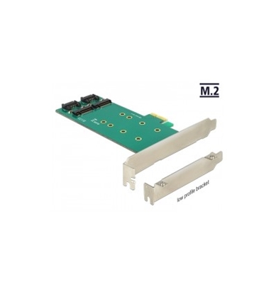 Picture of Delock PCI Express Card to 2 x internal M.2 Key B 110 mm - Low Profile Form Factor