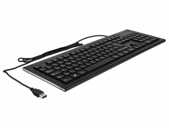 Picture of Delock USB Keyboard wired 1.5 m black (Water-Drop)