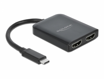 Attēls no Delock USB Type-C™ Splitter (DP Alt Mode) to 2 x HDMI MST / VXP