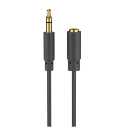 Изображение Goobay | Headphone and audio AUX extension cable; 3.5 mm; 3-pin; slim | 97122