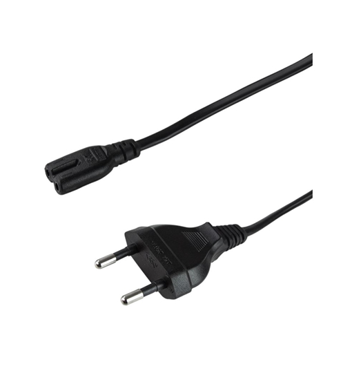 Picture of Logilink | Power cord | CP092 | Black Euro plug (CEE 7/16) | IEC 60320 C7 connector