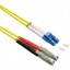 Picture of ROLINE FO Jumper Cable Duplex, 9/125µm, OS2, LSH APC / LC UPC, LSOH, yellow, 0.5