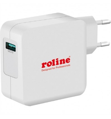 Picture of ROLINE USB Wall Charger Euro Plug, 1 port, QC3.0, 24W