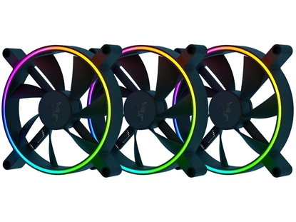 Attēls no Razer | Kunai Chroma RGB 140mm LED | PWM Performance Fan - 3 Pack | Hydraulic​