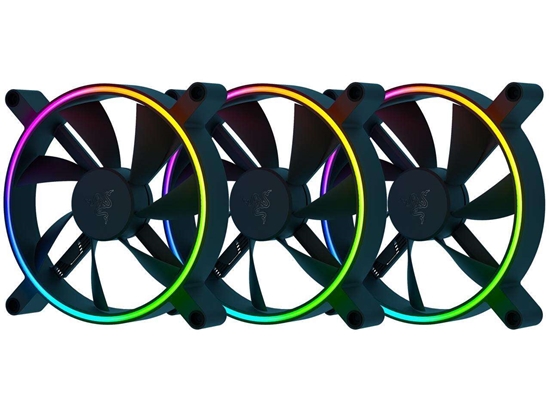 Изображение Razer | Kunai Chroma RGB 140mm LED | PWM Performance Fan - 3 Pack | Hydraulic​