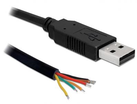 Picture of Delock Converter USB 2.0 male  Serial-TTL 6 open wires 1.8 m (5 V)