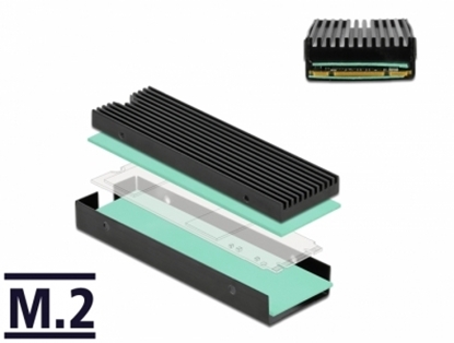 Attēls no Delock Heat Sink for M.2 SSD 2280 black