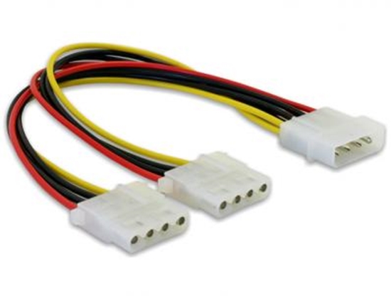 Picture of Delock Y-Cable Power  2x 4pin Molex