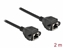 Изображение Delock Network Extension Cable S/FTP RJ45 jack to RJ45 jack Cat.6A 2 m black