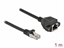 Изображение Delock Network Extension Cable S/FTP RJ45 plug to RJ45 jack Cat.6A 1 m black