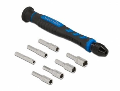 Изображение Delock Screwdriver Set 8 pieces external hexagonal hollow shaft 2.5 - 5.5 mm