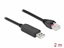 Attēls no Delock Serial Connection Cable with FTDI chipset, USB 2.0 Type-A male to RS-232 RJ45 male 2 m black