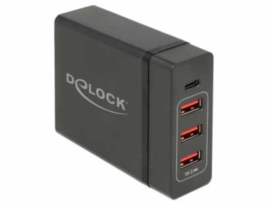 Picture of Delock USB Charger 1 x USB Type-C™ PD + 3 x USB Type-A 60 W