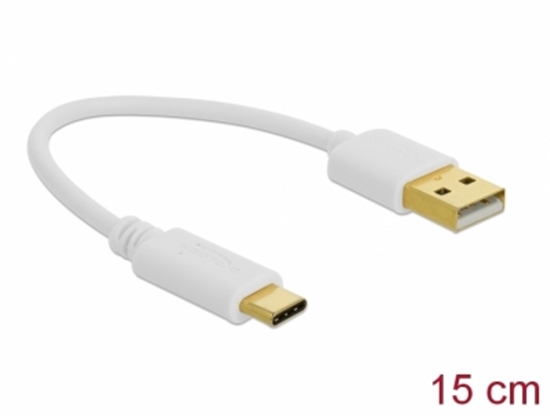 Изображение Delock USB Charging Cable Type-A to USB Type-C™ 15 cm