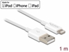 Picture of Delock USB data and power cable for iPhone™, iPad™, iPod™ white 1 m