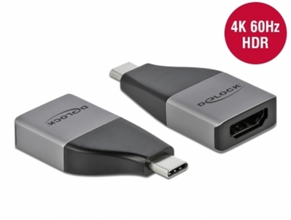 Attēls no Delock USB Type-C™ Adapter to HDMI (DP Alt Mode) 4K 60 Hz + HDR – compact design