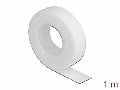 Attēls no Delock Velcro tape on roll L 1 m x W 13 mm white