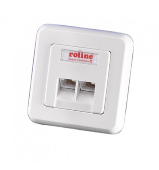 Picture of ROLINE Faceplate for Flush Mount Wall Jack white