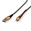 Picture of ROLINE GOLD Lightning to USB Cable for iPhone, iPod, iPad, with Smartphone suppo