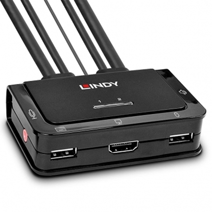 Изображение 2 Port HDMI 2.0, USB 2.0 & Audio Cable KVM Switch