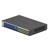 Picture of Netgear GS516PP Unmanaged Gigabit Ethernet (10/100/1000) Power over Ethernet (PoE) Blue, Grey