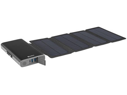 Attēls no Sandberg 420-56 Solar 4-Panel Powerbank 25000mAh