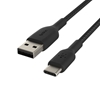 Изображение Belkin USB-C/USB-A Cable 15cm braided, black CAB002bt0MBK