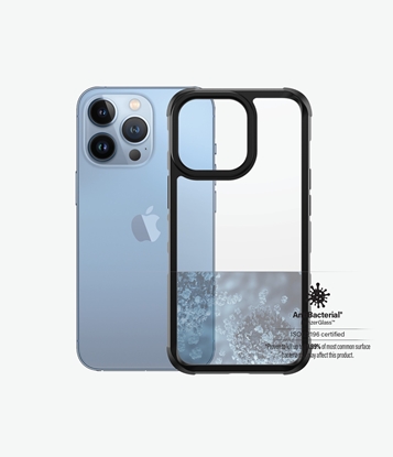 Изображение PanzerGlass | ClearCase | SilverBullet | Case | Apple | iPhone 13 Pro | Thermoplastic polyurethane (TPU) | Black | Military grade standard; Honeycomb design giving high impact resistant interior; Scratch Resistance; Compatible with wireless charging