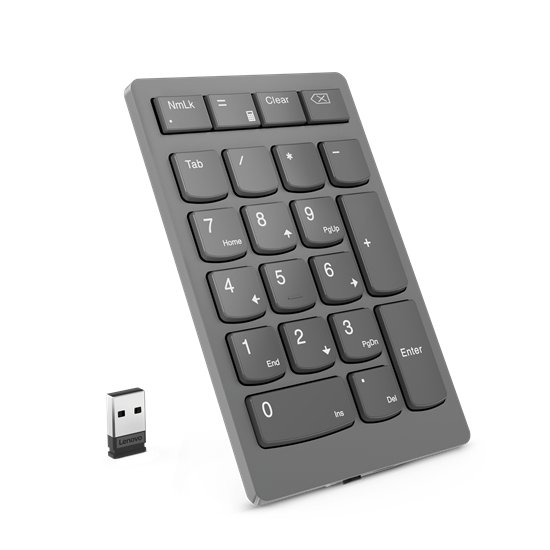 Picture of Lenovo 4Y41C33791 numeric keypad Universal RF Wireless Grey