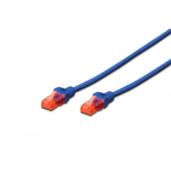 Изображение Patch cord U/UTP kat.6 PVC 0,5m Niebieski 